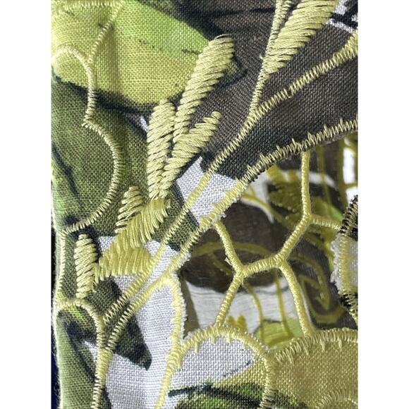 Chico's Womens Lucetta Jacket SZ 3 XL Linen Orange Yellow Fall Autumn Floral NWT - Picture 10 of 16